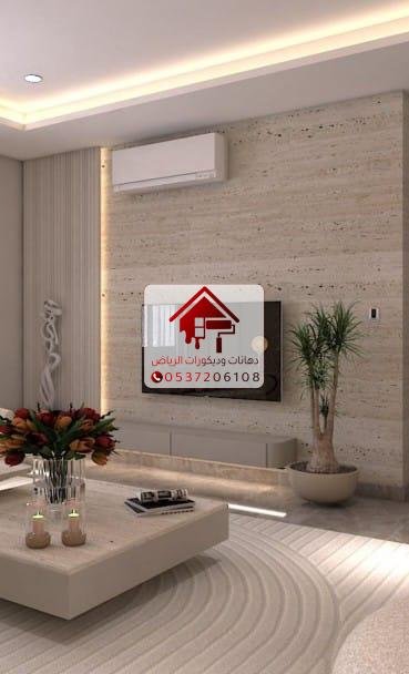 تصميم وتنفيذ ديكور خلفيات شاشات جبس بورد وخشب
