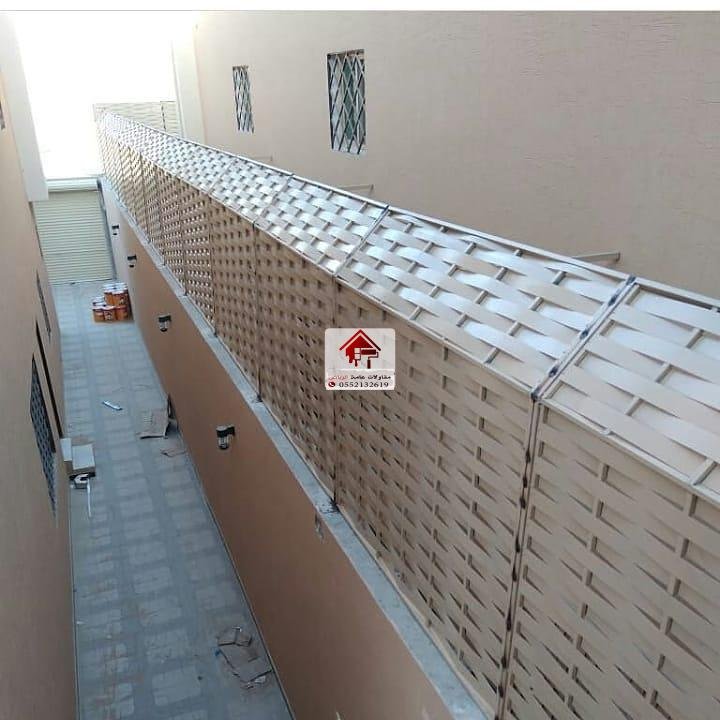 السواتر الخشبية كـ شرائح ومجدول للاسوار والجدران